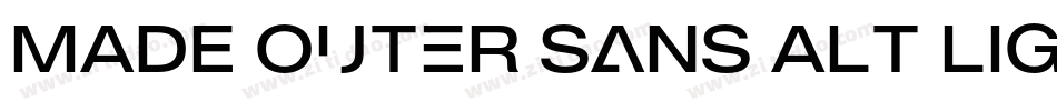 MADE Outer Sans Alt Light PERSONAL USE字体转换